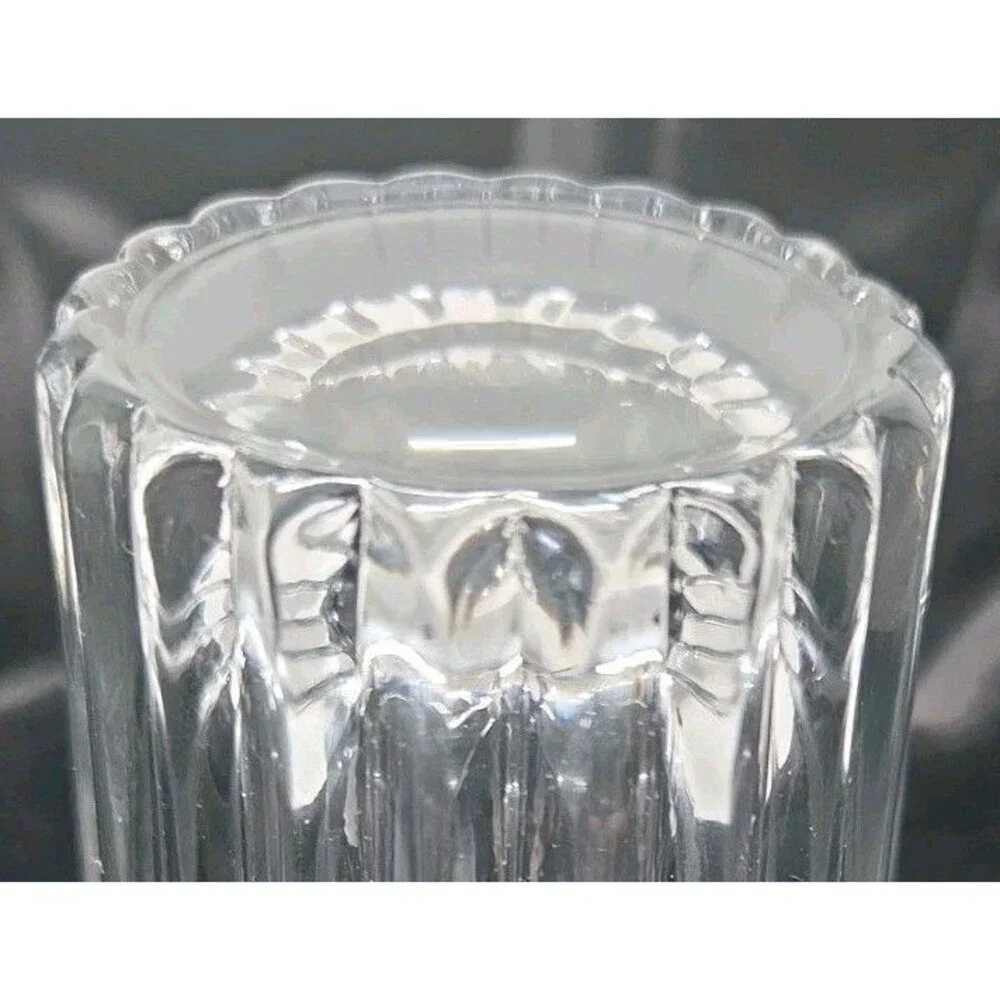 Mikasa Crystal Glass Vase Frosted Embossed Grape Vine Scalloped